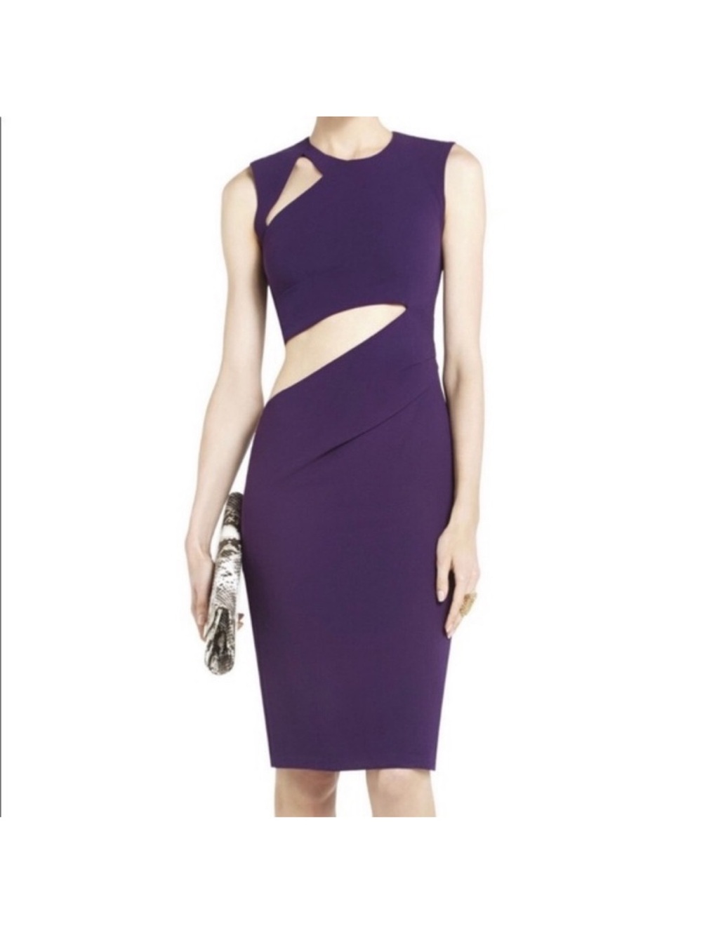 Bcbg MaxAzria Dress grape laura cutout dress